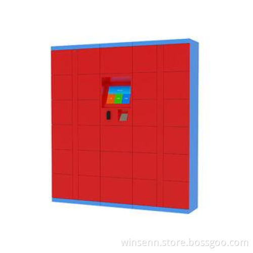 Automatic Dry Locker Laundry with Stainless Steel Keypad Fu